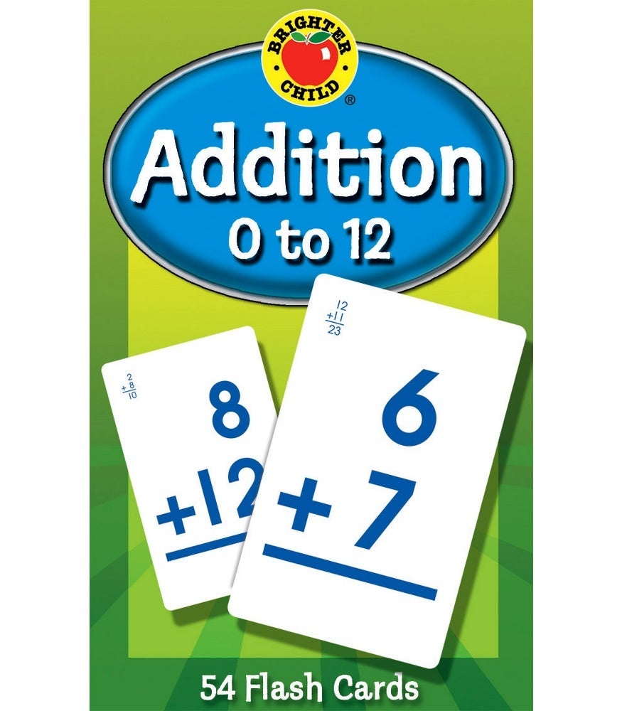 Addition 0 to 12 Flash Cards (Brighter Child)