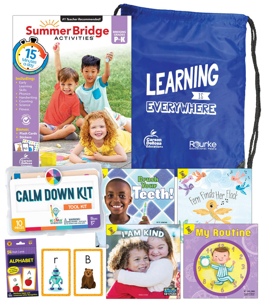 NEW Summer Bridge Essentials Backpack &amp; Calm Down Kit PK-K