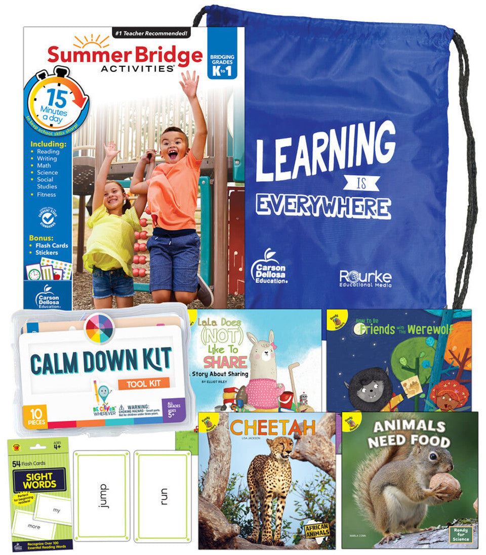 NEW Summer Bridge Essentials Backpack &amp; Calm Down Kit K-1