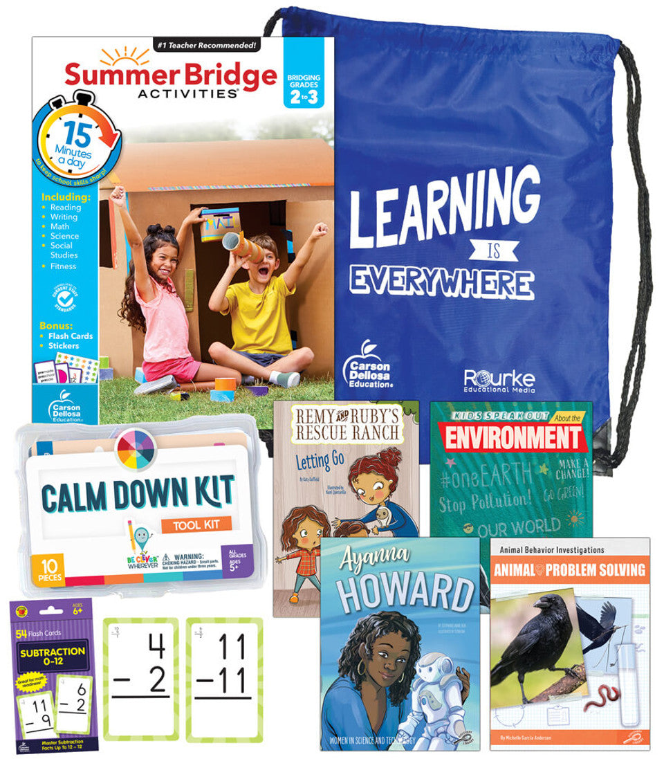 NEW Summer Bridge Essentials Backpack &amp; Calm Down Kit 2-3