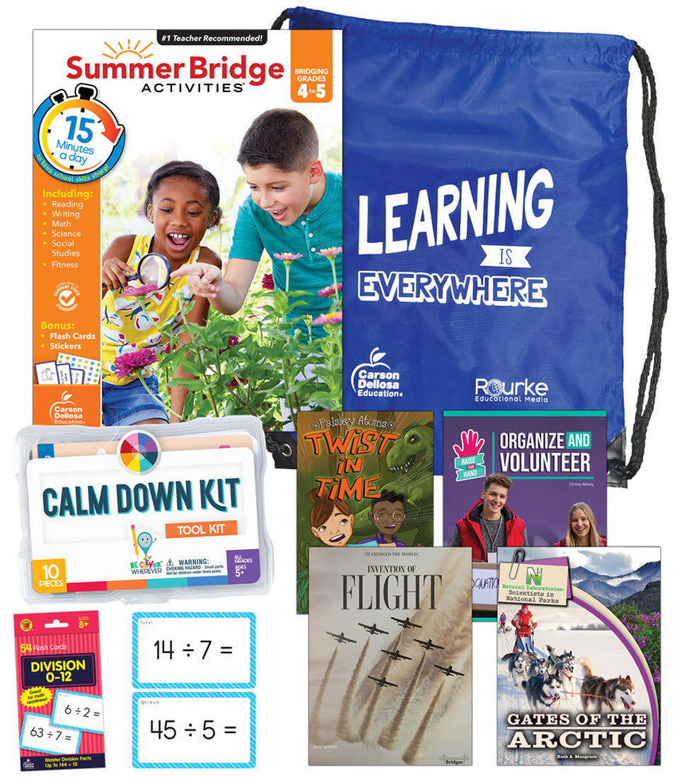 Summer Bridge Essentials Backpack &amp; Calm Down Kit 4-5