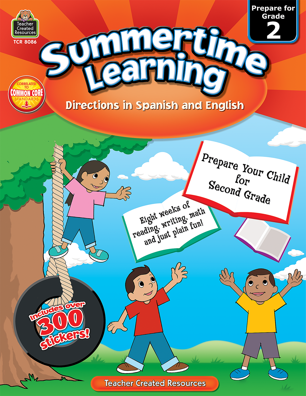 Summertime Learning: English and Spanish (Prep. for Gr. 2)