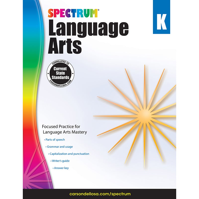 Spectrum Language Arts, Grade K