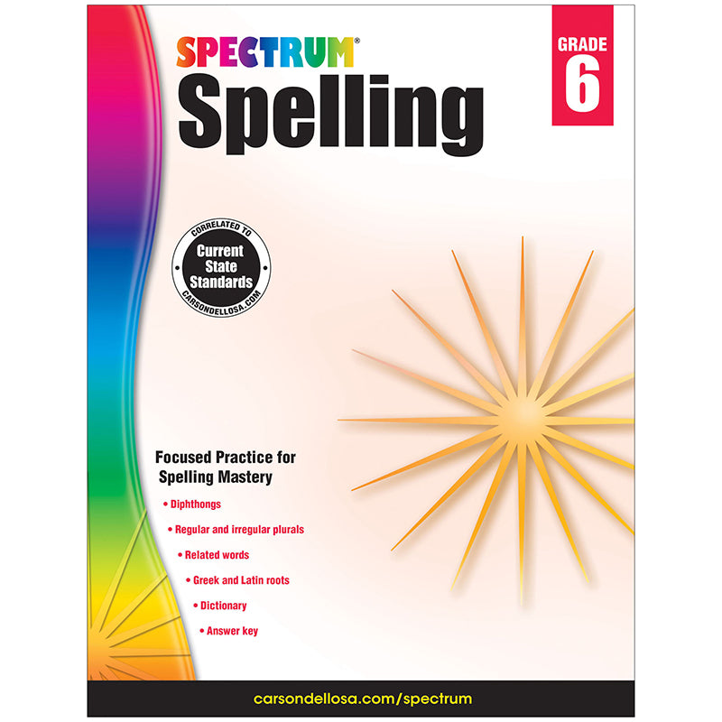 Spectrum Spelling, Grade 6