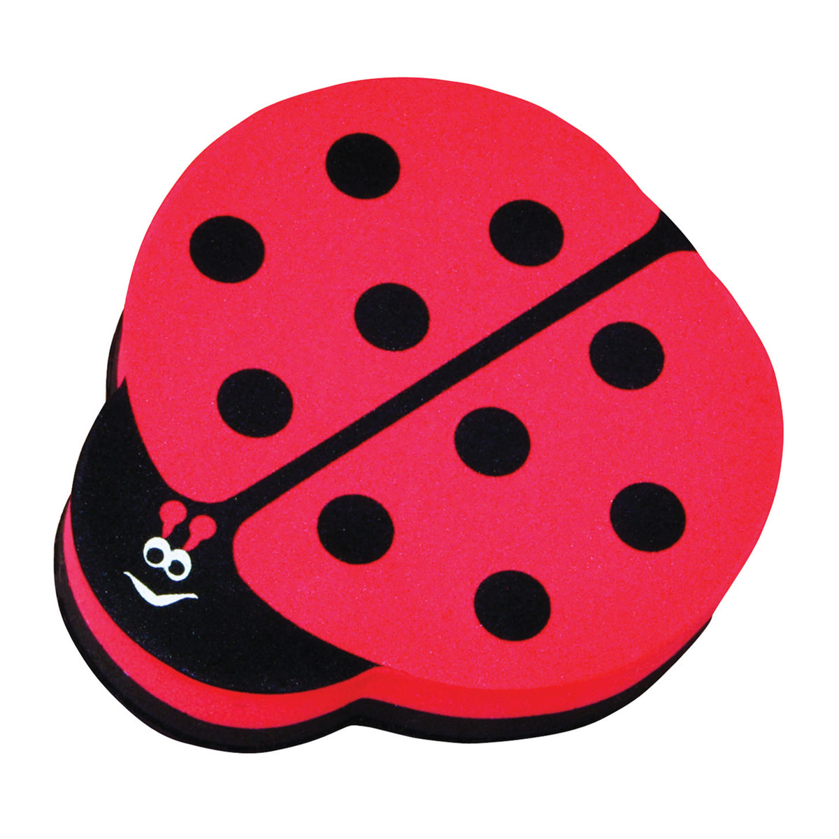 Magnetic Whiteboard Eraser, Ladybug, Pack of 6