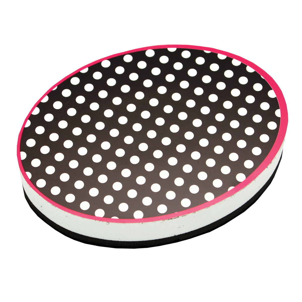 Magnetic Whiteboard Eraser, Black &amp; White Dots, Pack of 6