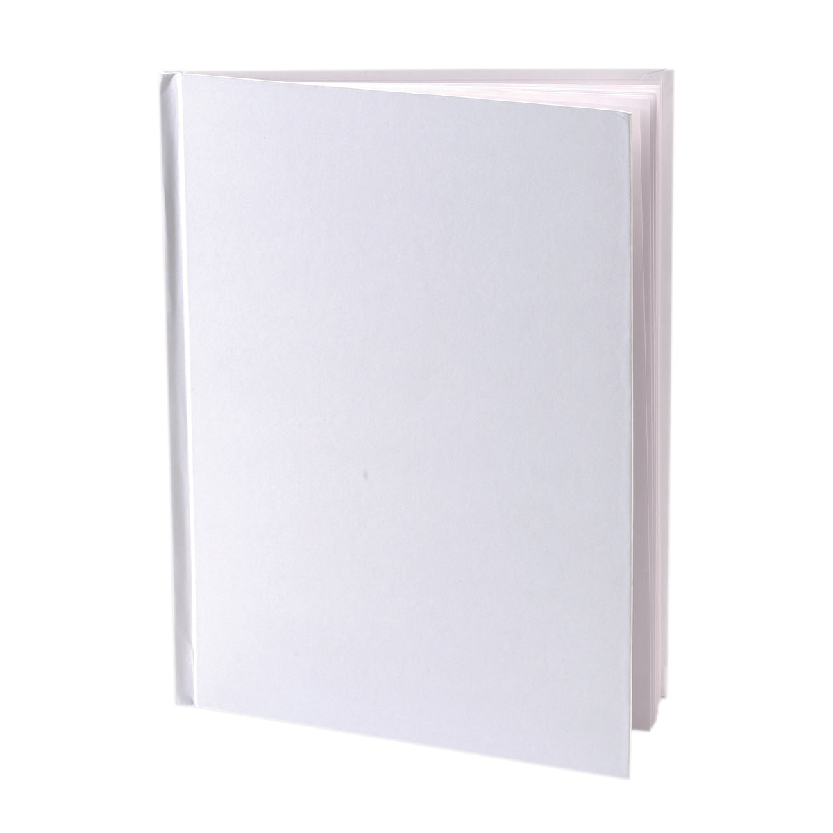 Hardcover Blank Book 6&quot; x 8&quot; Portrait, White, Pack of 12