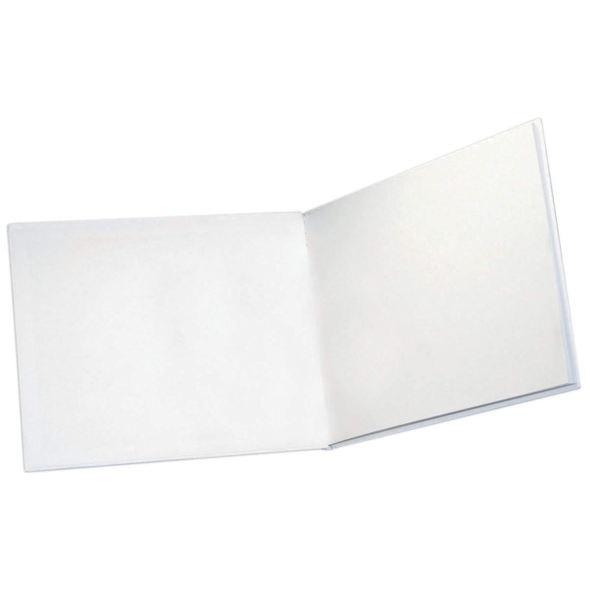 Big Hardcover Blank Book, 11&quot; x 8.5&quot; Landscape, White, Pack of 6