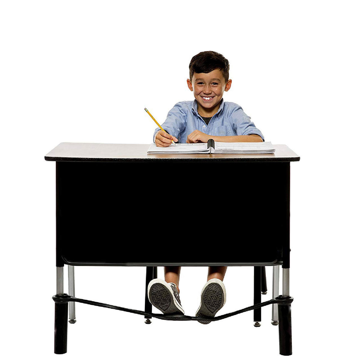 Bouncybands® for Extra-Wide School Desks, Blue Tubes