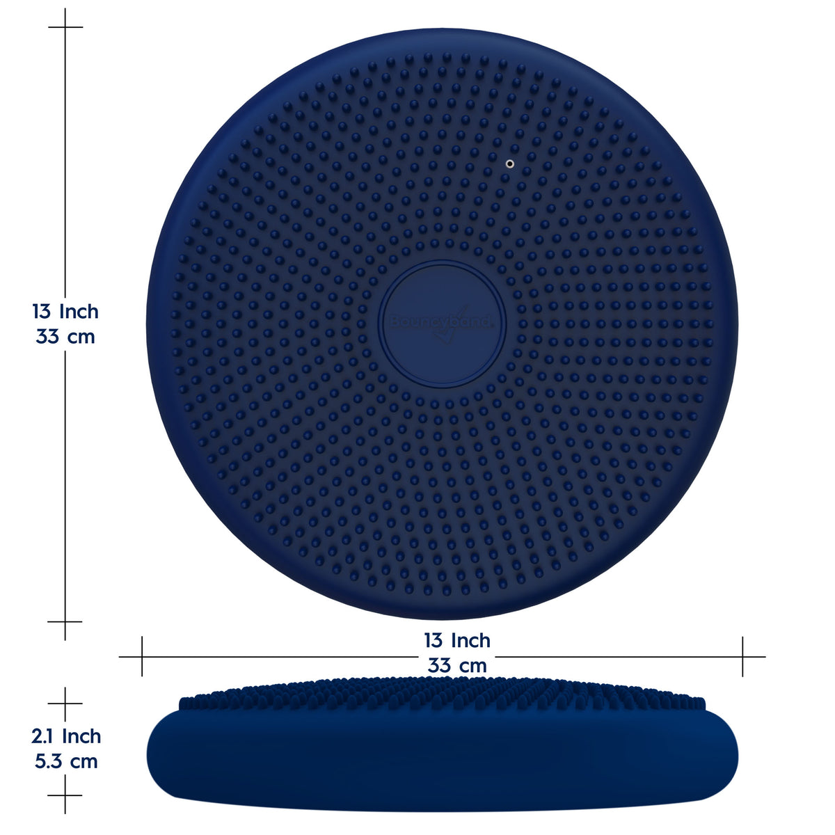 Antimicrobial Big Wiggle Seat Sensory Cushion, Blue 13&quot;-33cm