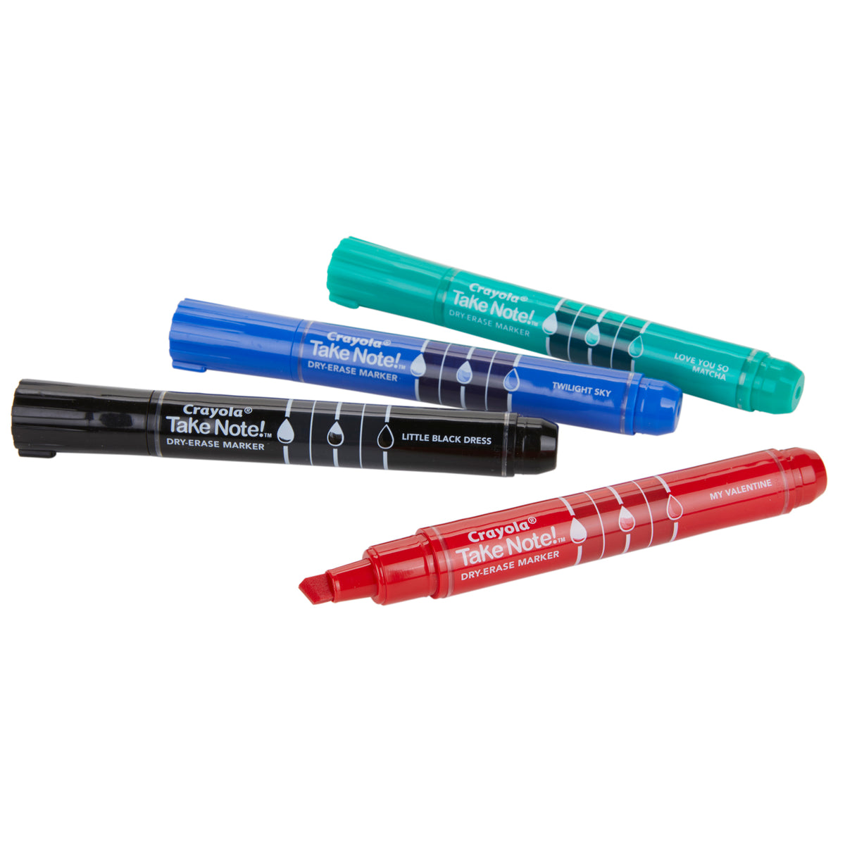 Take Note Chisel Tip Dry Erase Marker, Pack of 4