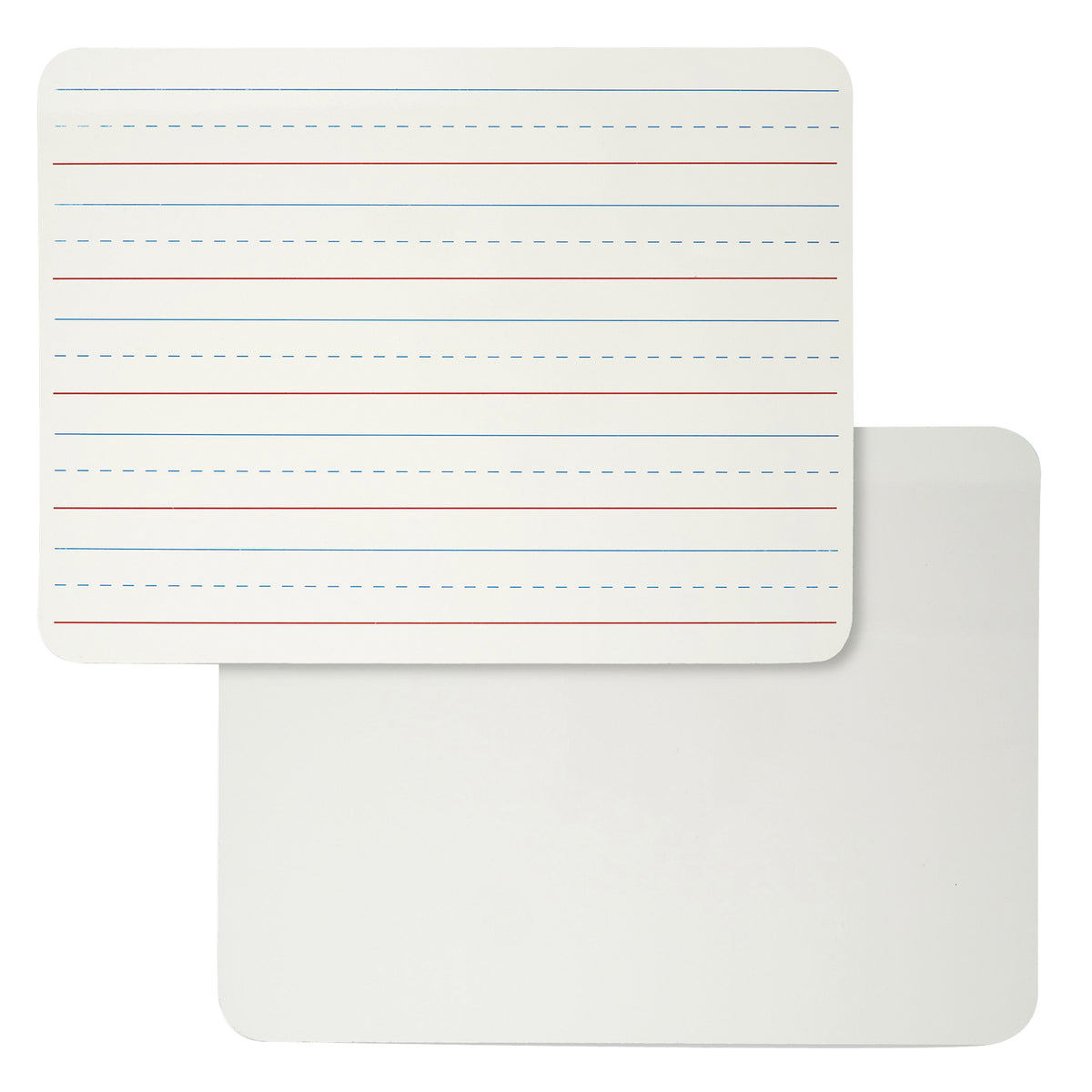 Dry Erase Board, 2-Sided Lined-Plain, 9&quot; x 12&quot;, Pack of 6