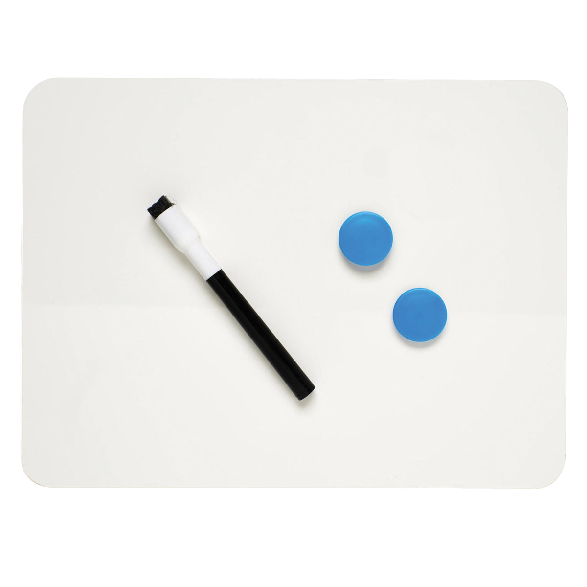 Magnetic Dry Erase Board, Two Sided, Plain-Plain, 9&quot; x 12&quot;