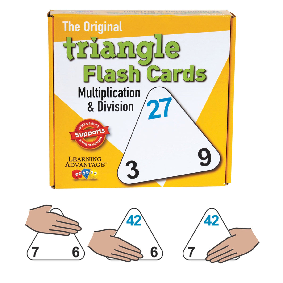 The Original Triangle Flash Cards - Multiplication &amp; Division - Set of 20