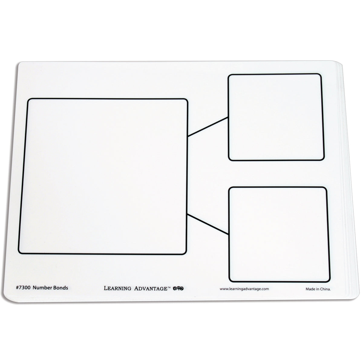 Number Bond Dry Erase Boards, 10 Per Set, 2 Sets