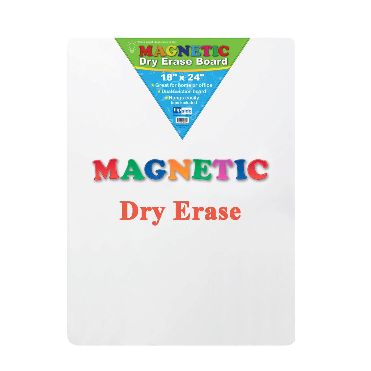 Magnetic Dry Erase Board, 18&quot; x 24&quot;