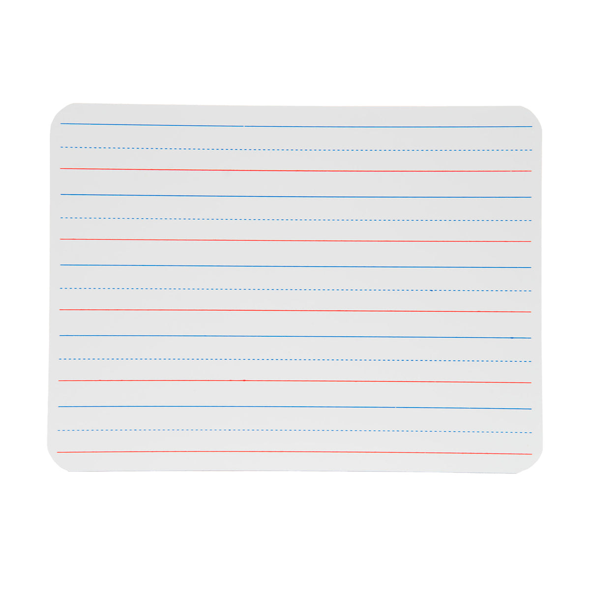 Two-Sided Dry Erase Board, Plain-Ruled, 9&quot; x 12&quot;, Pack of 4