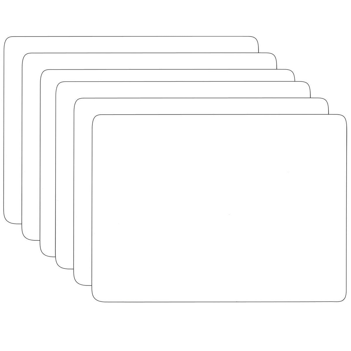 Dry Erase Board, 9.5&quot; x 12&quot;, Pack of 6