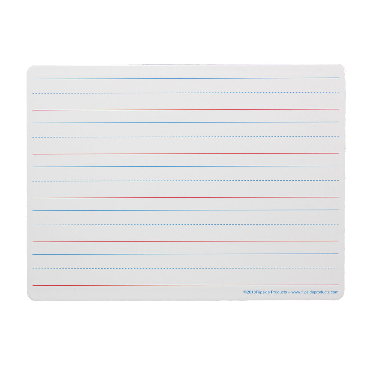 Two-Sided Magnetic Dry Erase Board, Plain-Ruled, 9&quot; x 12&quot;