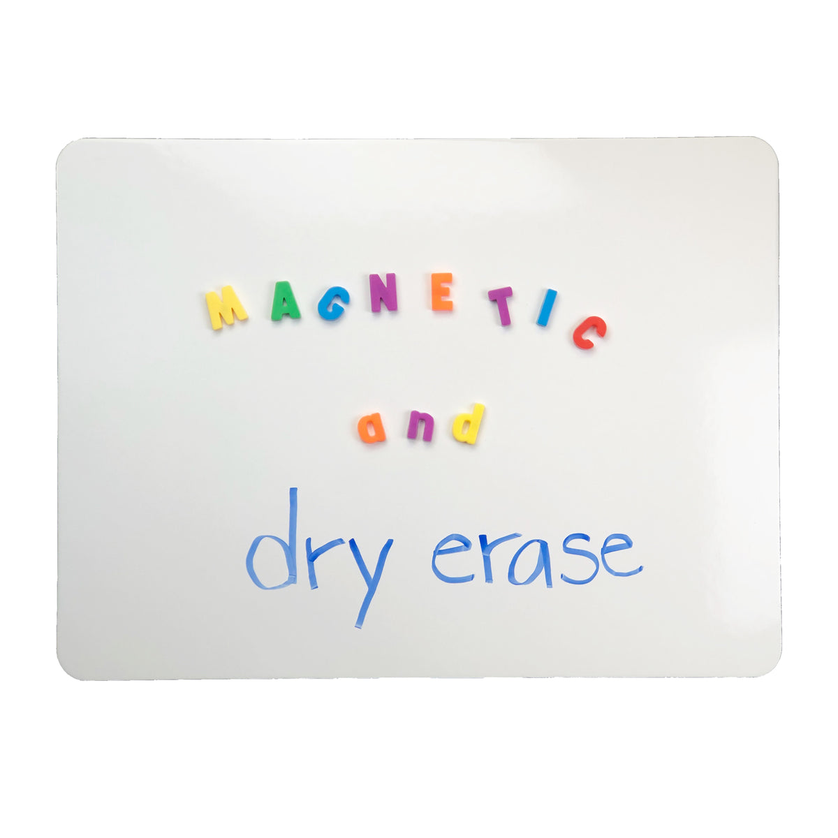 Two-Sided Magnetic Dry Erase Board, Plain-Plain, 9&quot; x 12&quot;