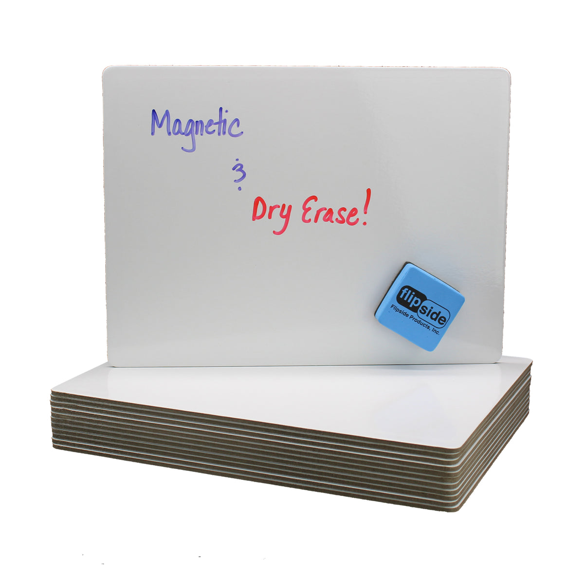 Magnetic Dry Erase Board, 9&quot; x 12&quot;, Pack of 12