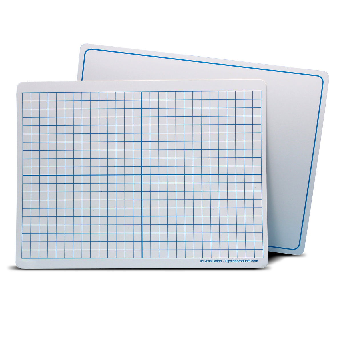 Dry Erase Learning Mat, Two-Sided XY Axis-Plain, 9&quot; x 12&quot;, Pack of 12