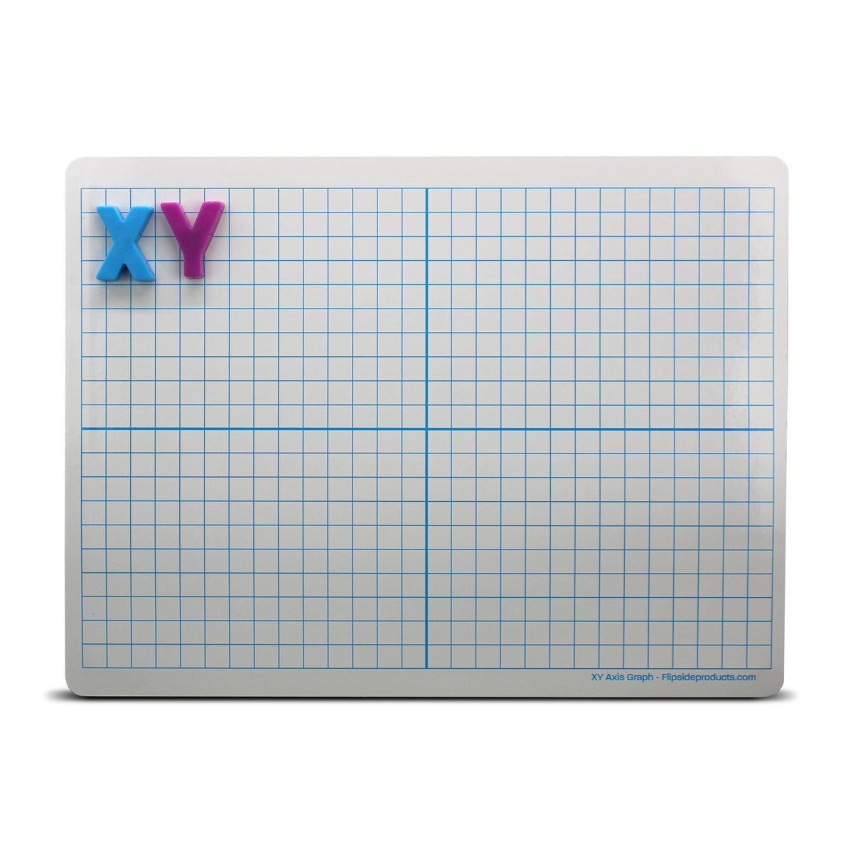 Dry Erase Learning Mat, Two-Sided XY Axis-Plain, 9&quot; x 12&quot;, Pack of 12