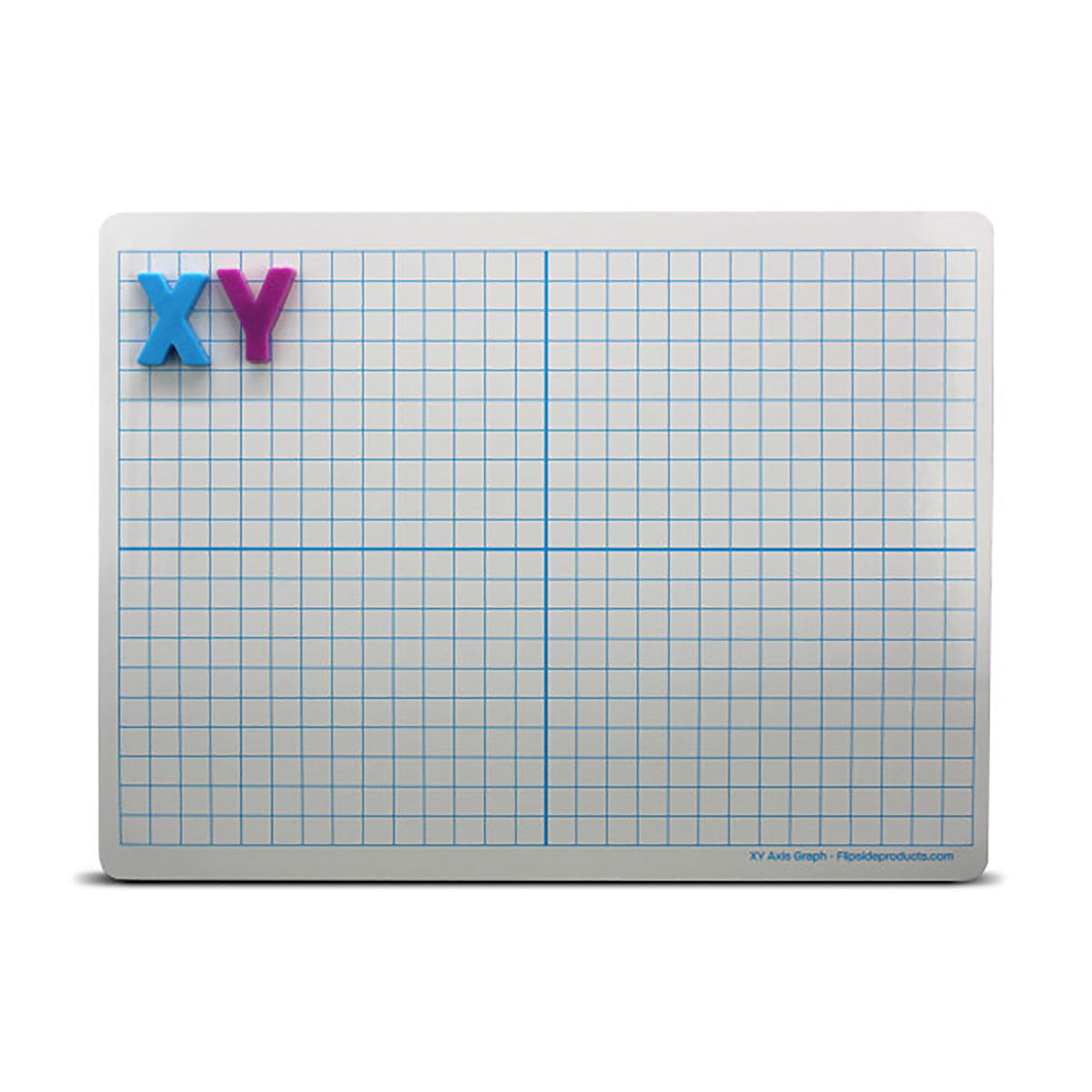 Magnetic Dry Erase Learning Mat, Two-Sided XY Axis-Plain, 9&quot; x 12&quot;, Pack of 24