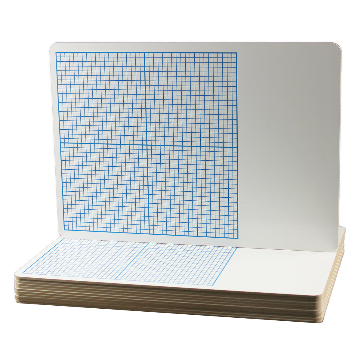 1-4&quot; Graph Dry Erase Board, 11&quot; x 16&quot;, Pack of 12