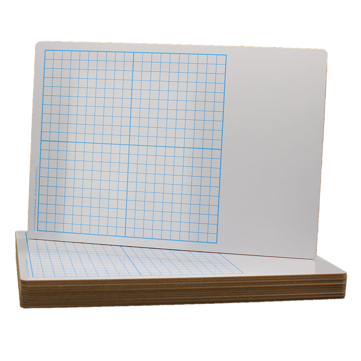 1-2&quot; Graph Dry Erase Board, 11&quot; x 16, Pack of 12