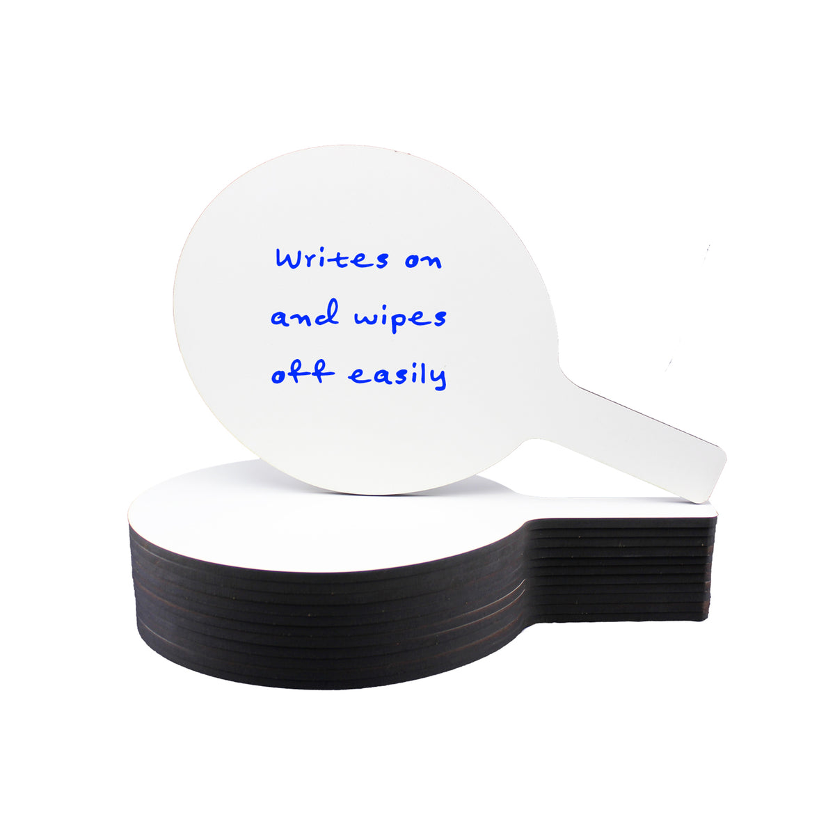 Oval Dry Erase Answer Paddles, 7&quot; x 12&quot;, Pack of 12