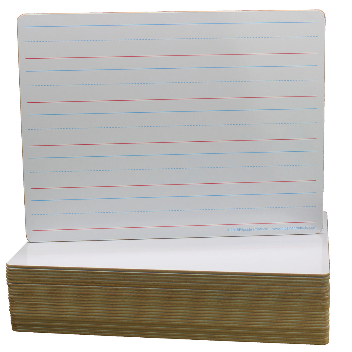 Double-Sided Dry Erase Board, 9&quot;W x 12&quot;L, Pack of 24