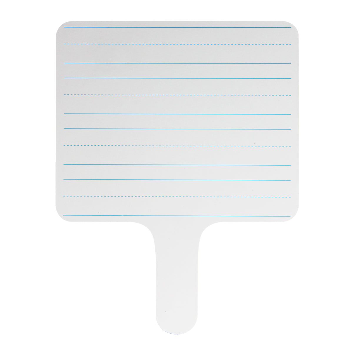 Two-sided Rectangular Dry Erase Writing Paddle, Lined-Blank, 7.75&quot; x 10&quot;, Pack of 6