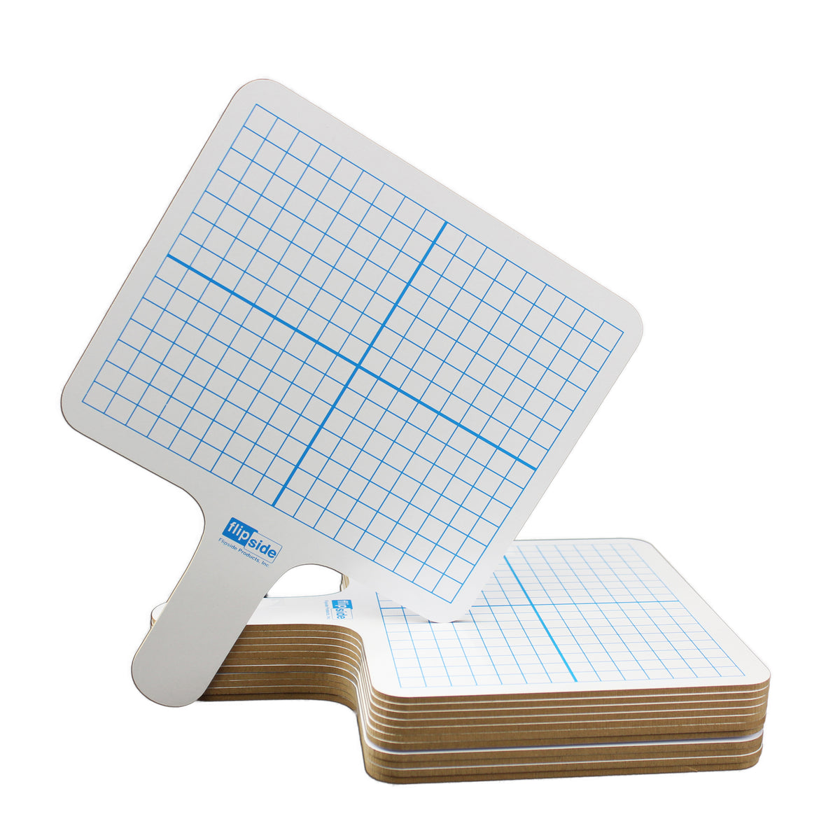 Two-Sided (3-8&quot; Graph-Blank) Rectangular Dry Erase Graphing Paddles, Class Pack of 12