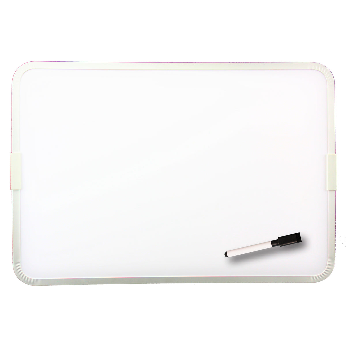 Two-Sided Aluminum Framed, Magnetic Dry Erase Board w-Pen, 12&quot; x 17.5&quot;