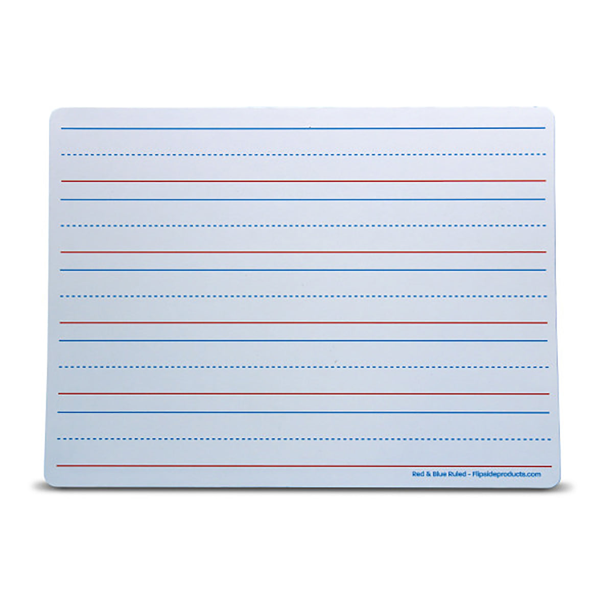 Dry Erase Learning Mat, Two-Sided Red &amp; Blue Ruled-Plain, 9&quot; x 12&quot;, Pack of 24