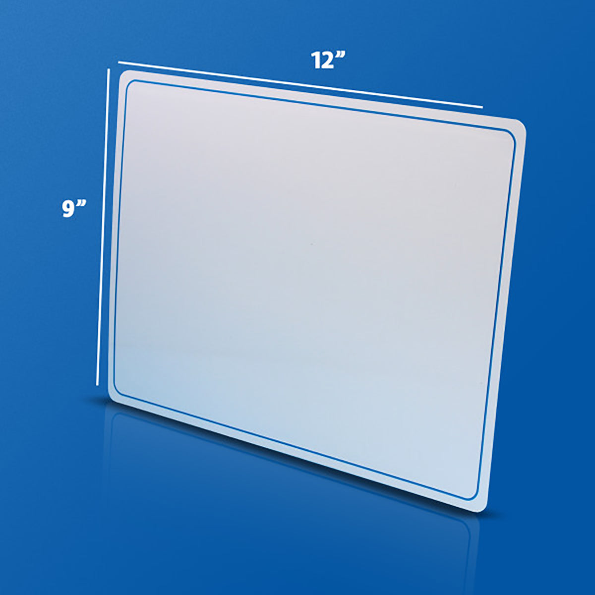 Magnetic Dry Erase Learning Mat, Two-Sided Plain, 9&quot; x 12&quot;, Pack of 24