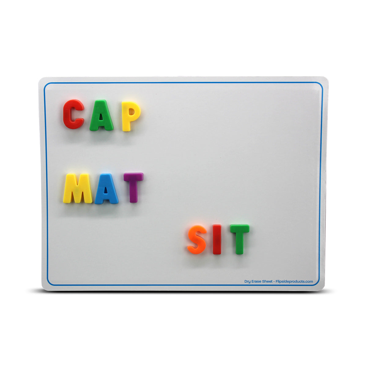 Magnetic Dry Erase Learning Mat, Two-Sided Plain, 9&quot; x 12&quot;, Pack of 48