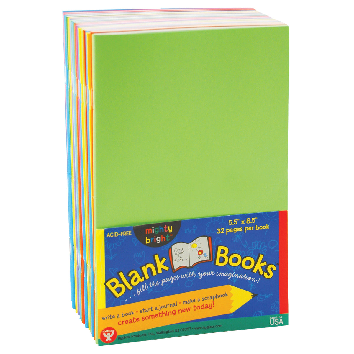 Blank Paperback Books, 5.5&quot; x 8.5&quot;, Assorted Colors, Pack of 20