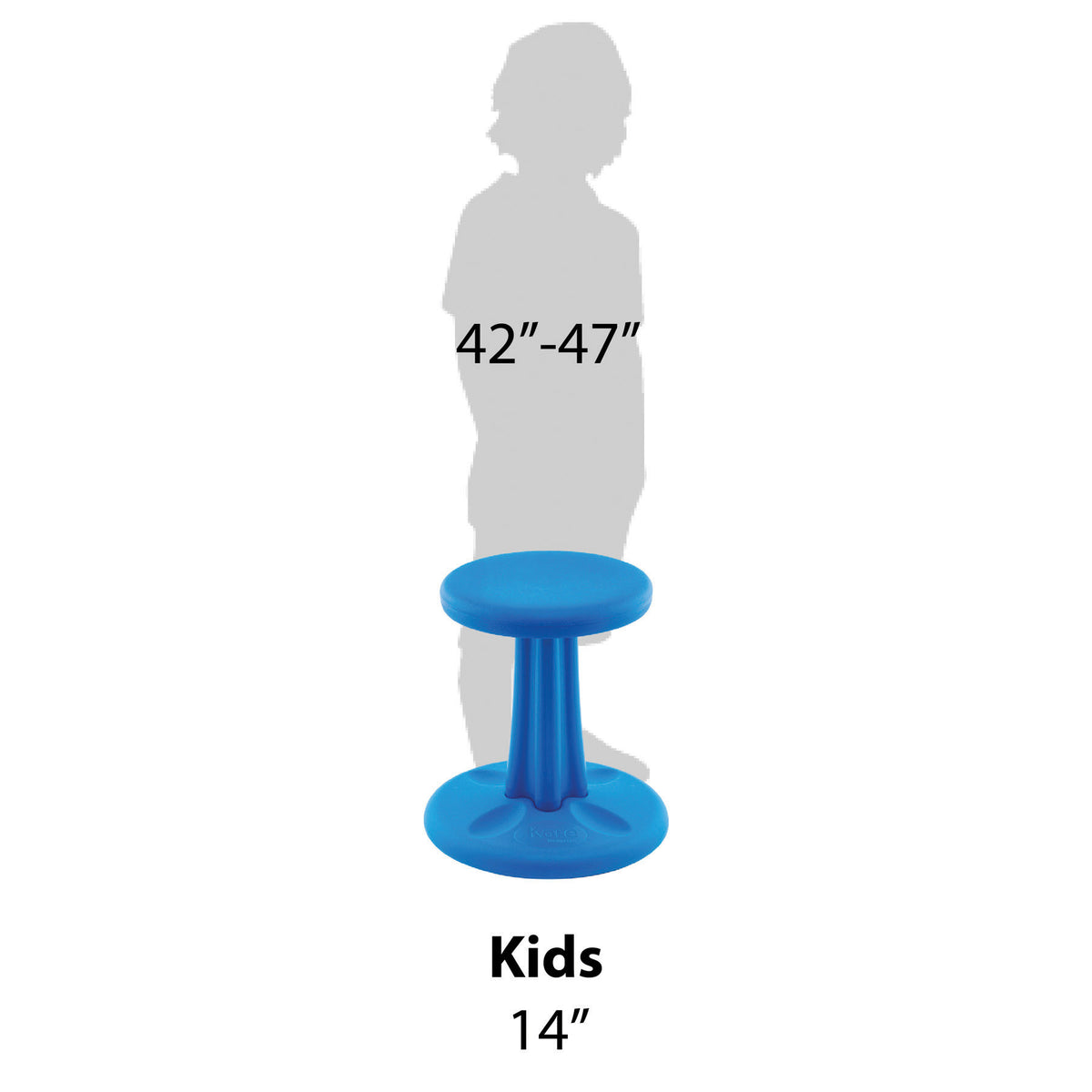 Kids Wobble Chair 14&quot; Blue