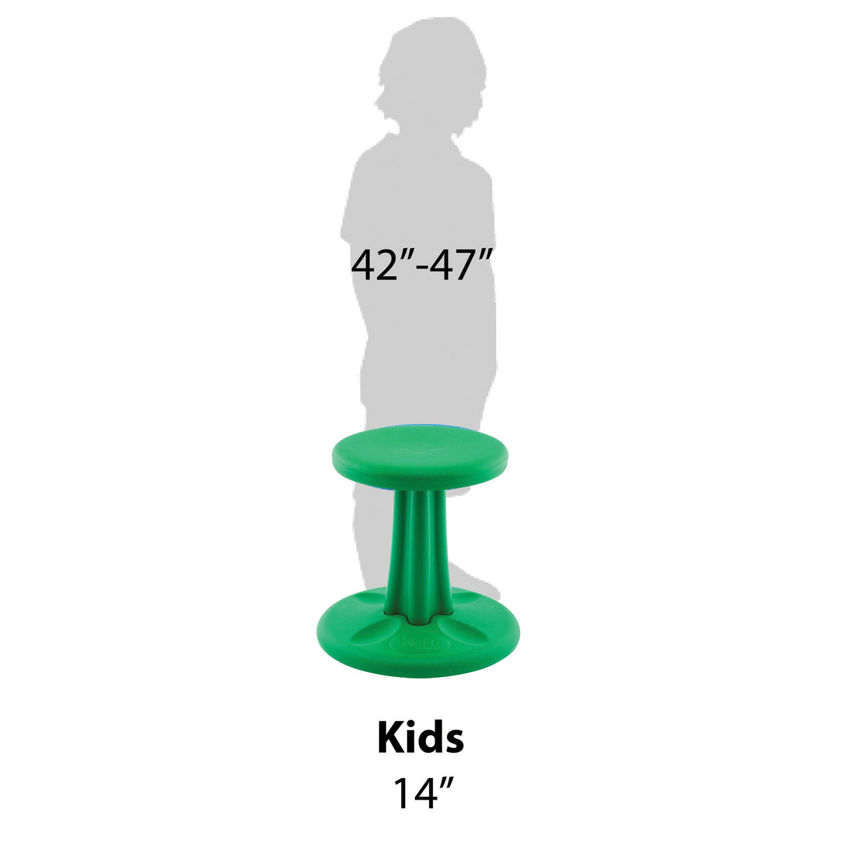 Kids Wobble Chair 14&quot; Green