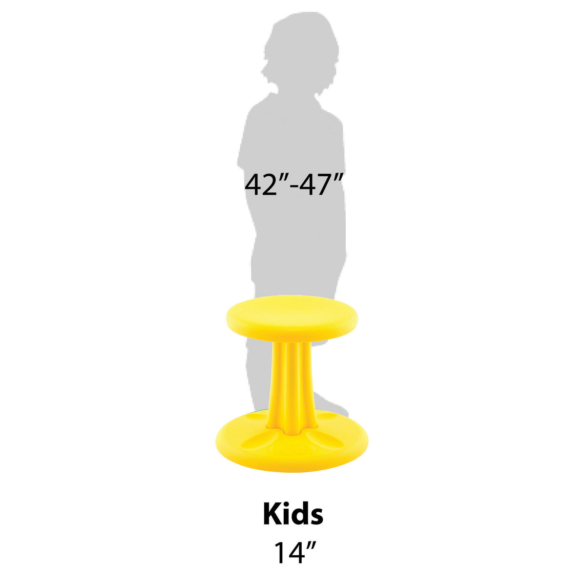 Kids Wobble Chair 14&quot; Yellow