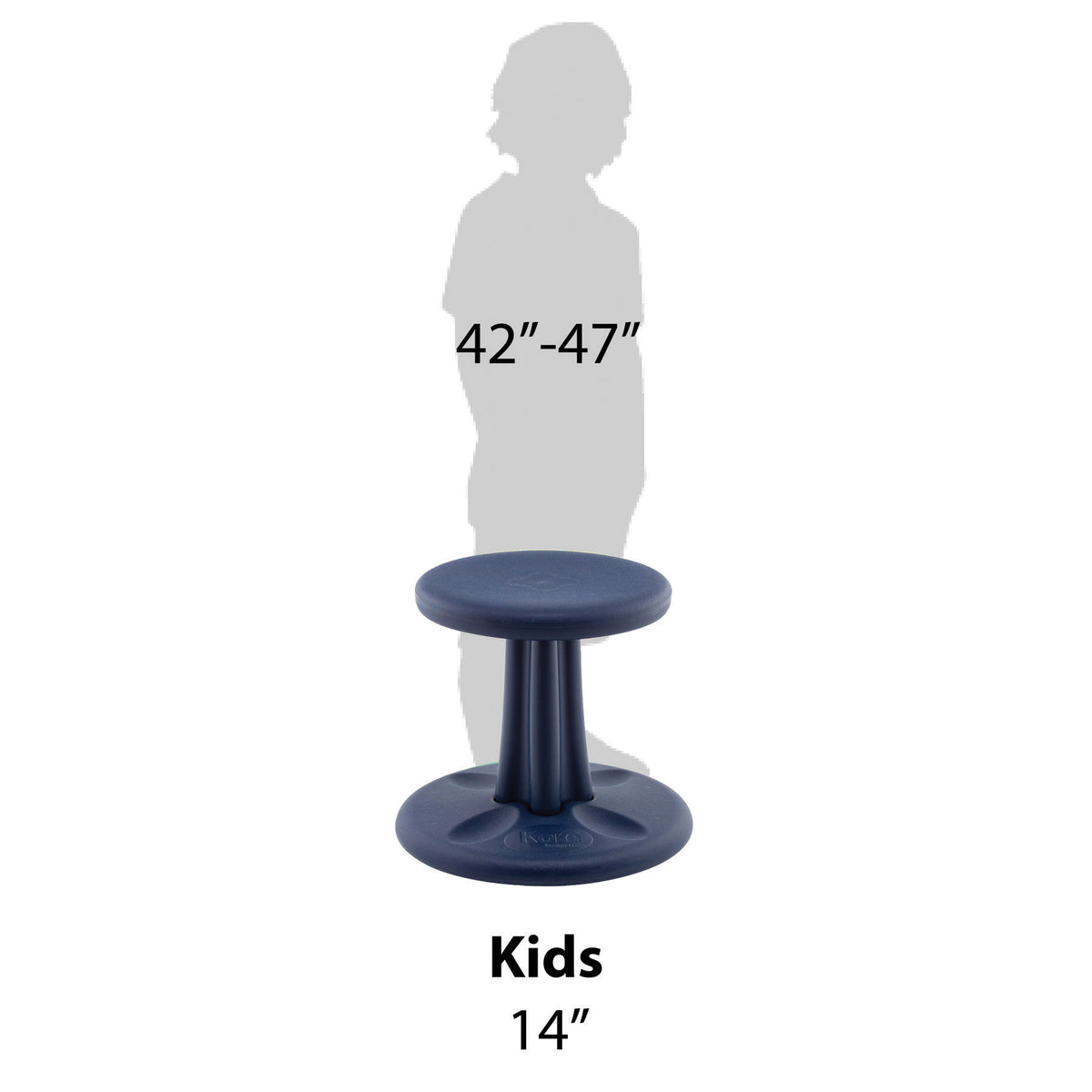 Kids Wobble Chair 14&quot; Dark Blue