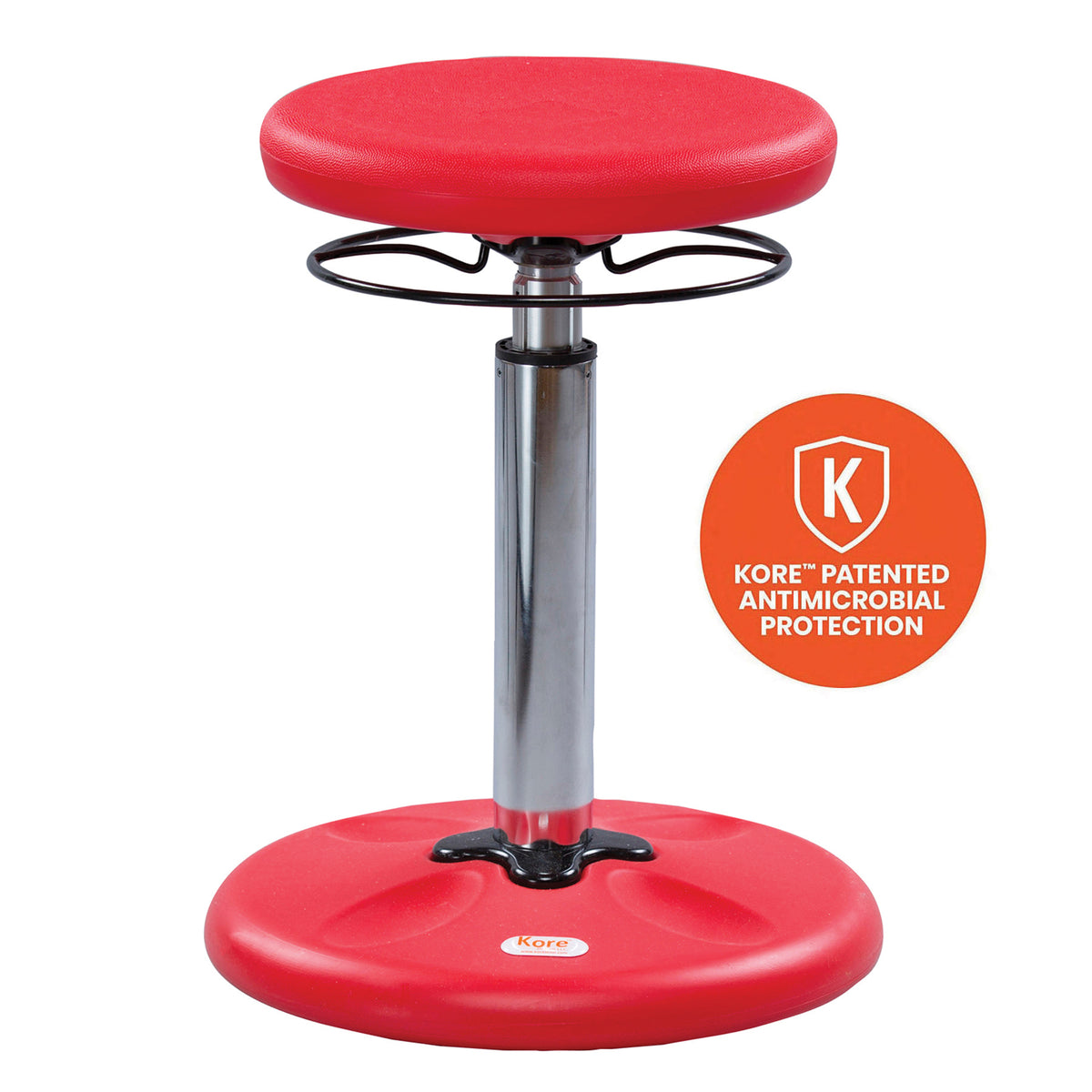 Kids Adjustable Tall Wobble Chair 16.5-24&quot; Red