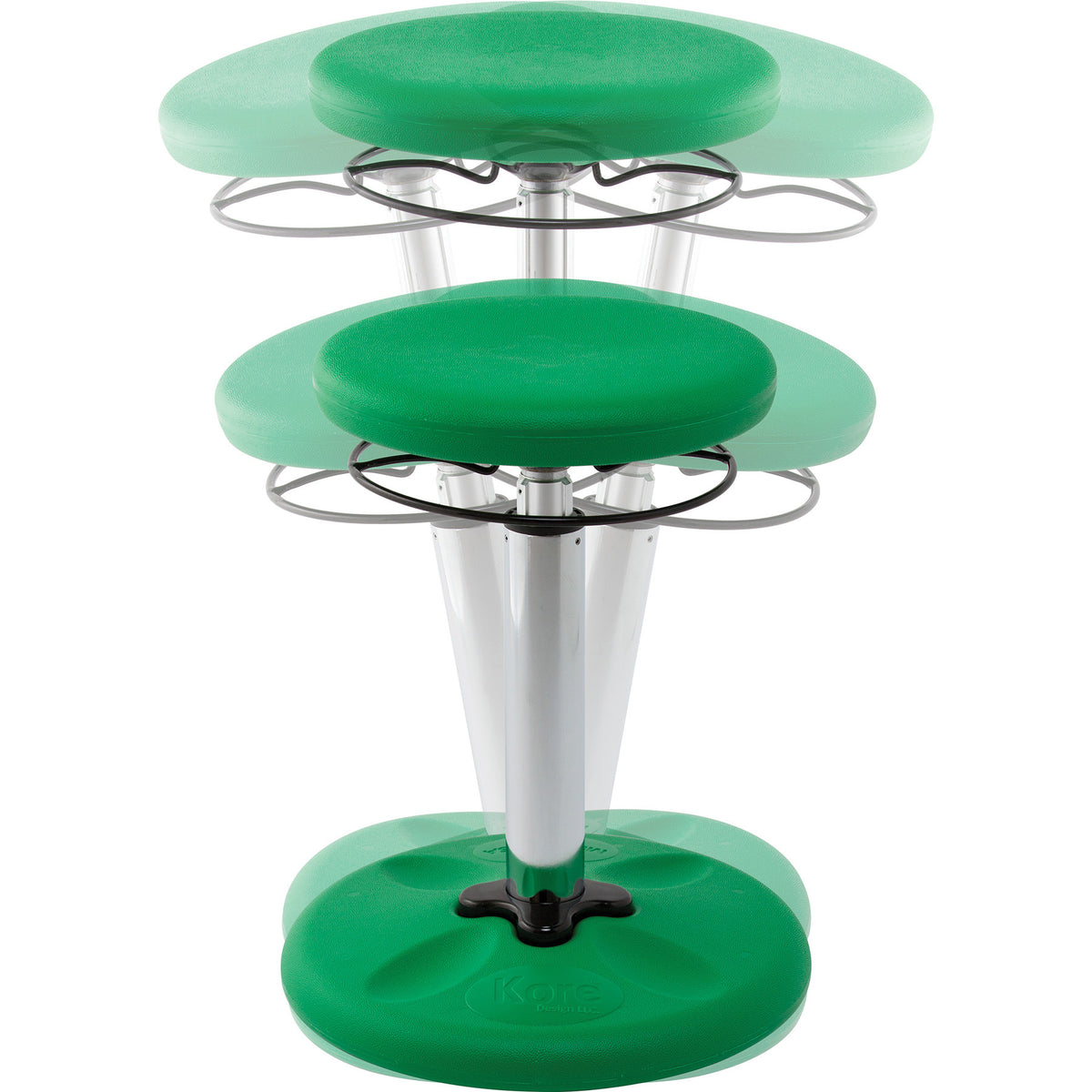 Kids Adjustable Tall Wobble Chair 16.5-24&quot; Green