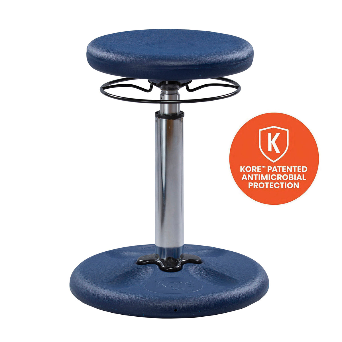 Kids Adjustable Tall Wobble Chair 16.5-24&quot; Dark Blue