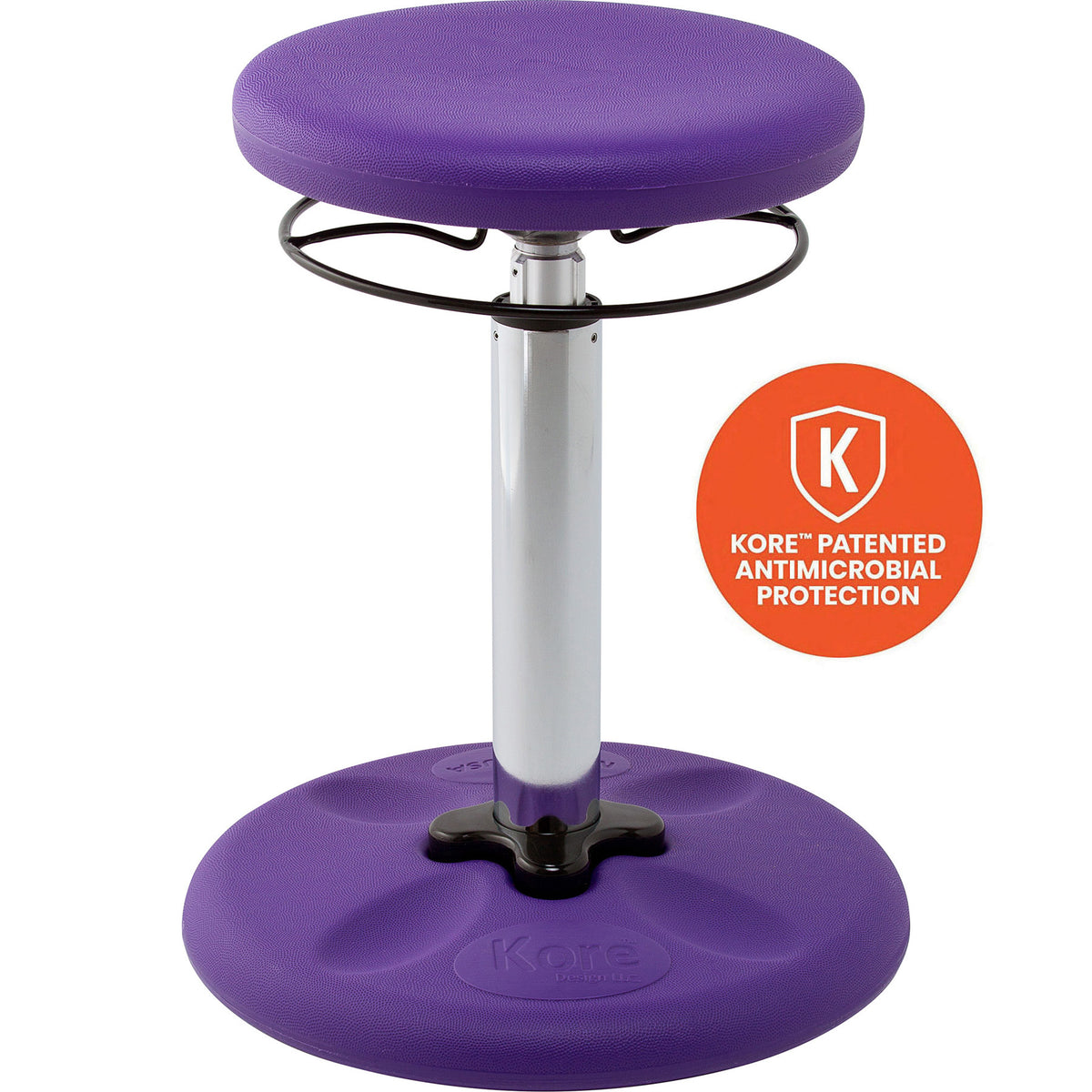 Kids Adjustable Tall Wobble Chair 16.5-24&quot; Purple