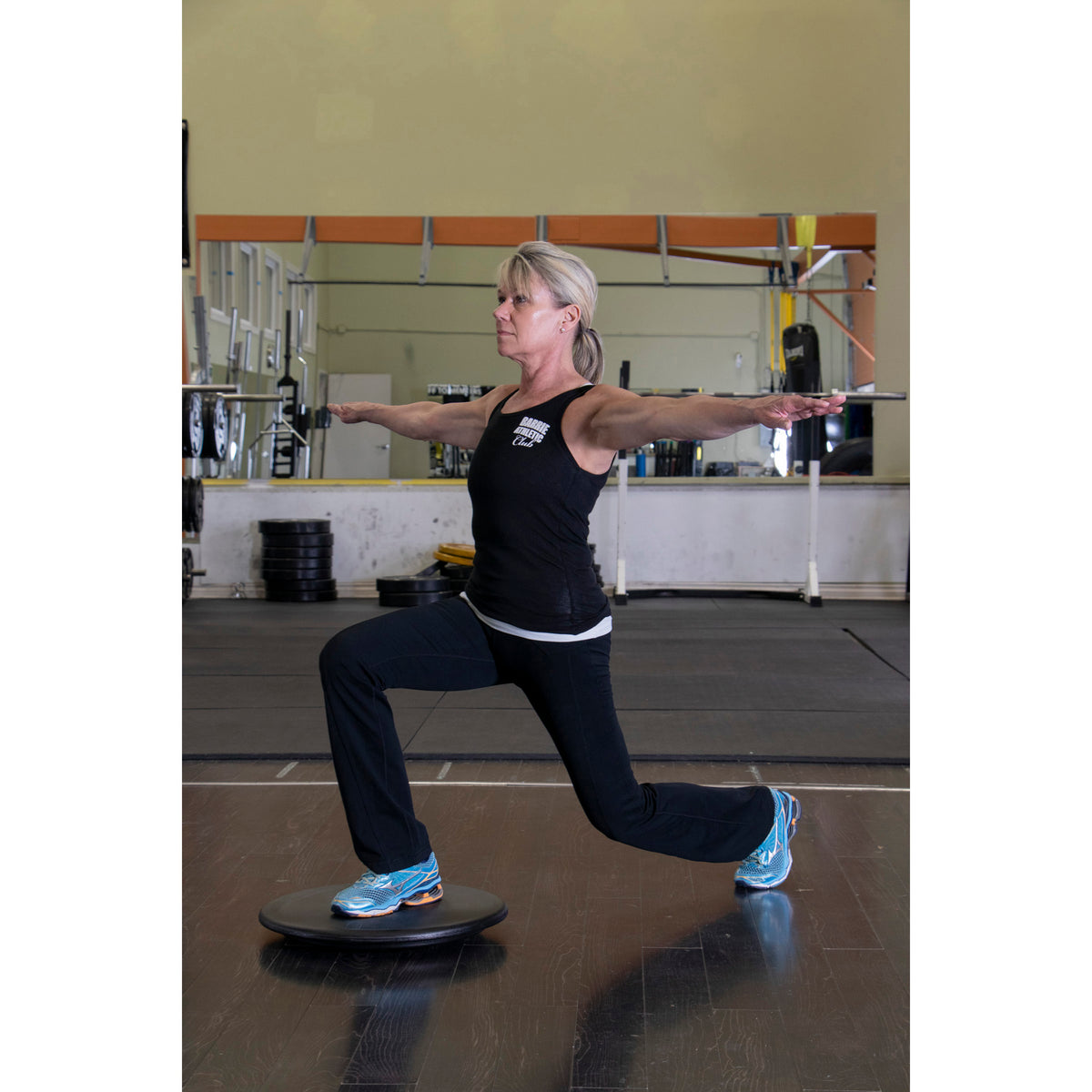 Floor Wobbler™ Balance Disc for Sitting, Standing, or Fitness, Dark Blue