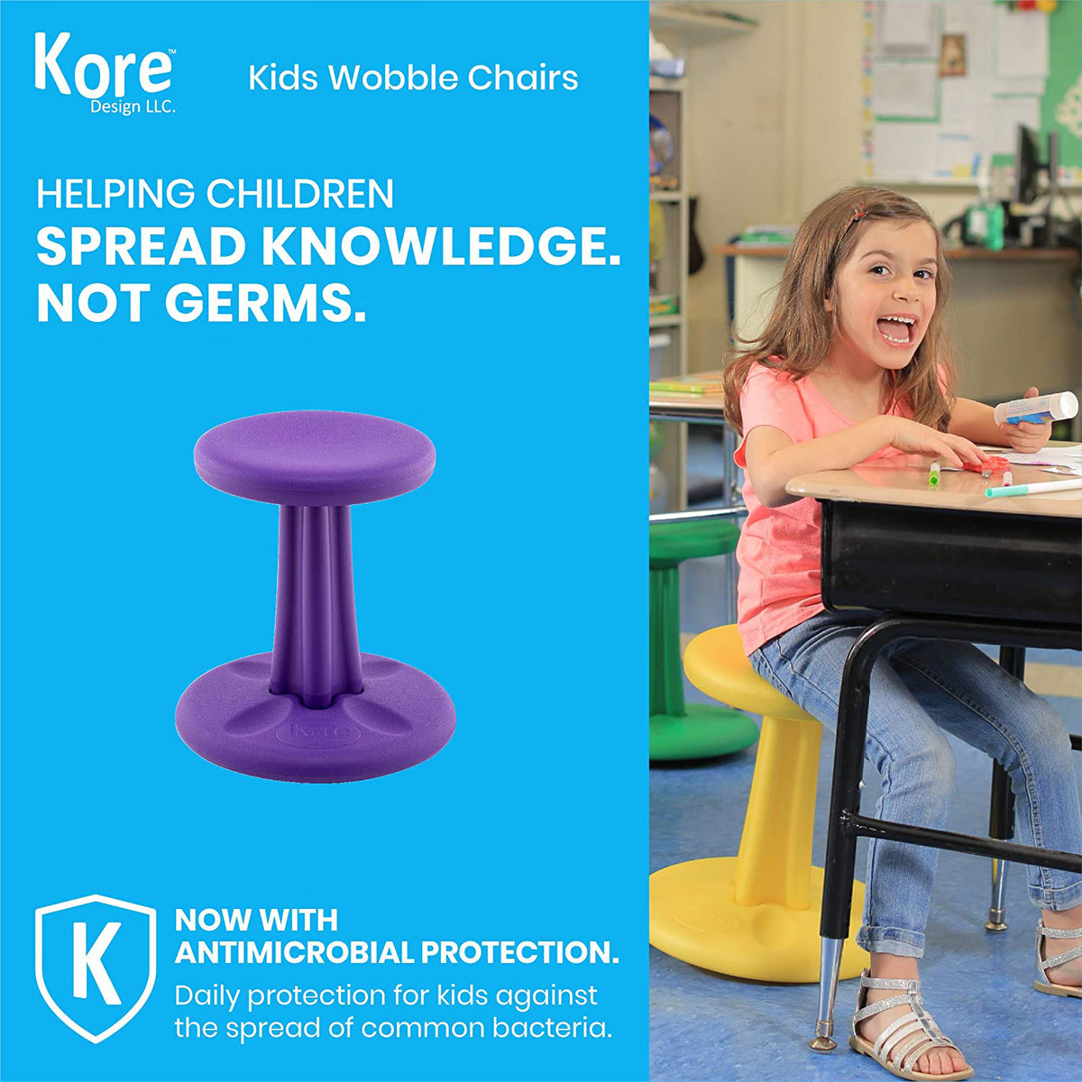 Kids Wobble Chair 14&quot; Purple