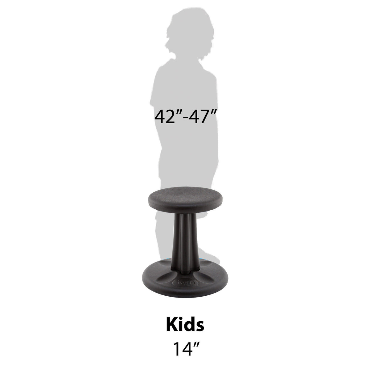 Kids Wobble Chair 14&quot; Black